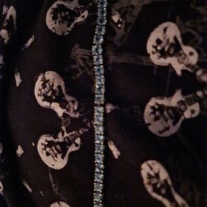 Aquamaire tennis bracelet set in 925 silver